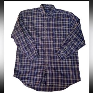 VTG Abercrombie Flannel 90s The Big Shirt Soft Flannel Cotton Sz M Baggy Grunge